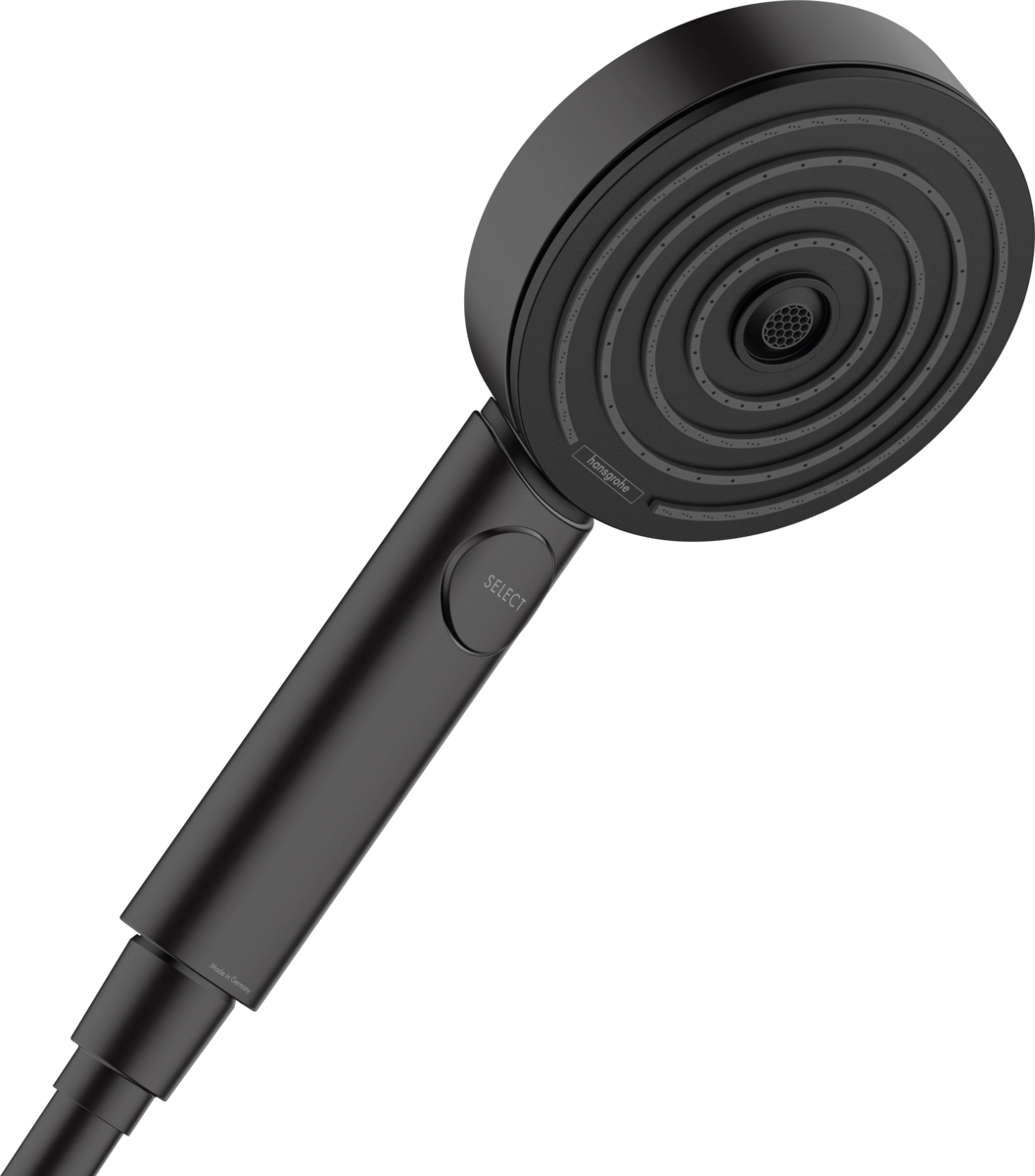 Ручной душ Hansgrohe PULSIFY 105 3jet (3 типа струи PowderRain, IntenseRain, MonoRain) EcoSmart, черный матовый
