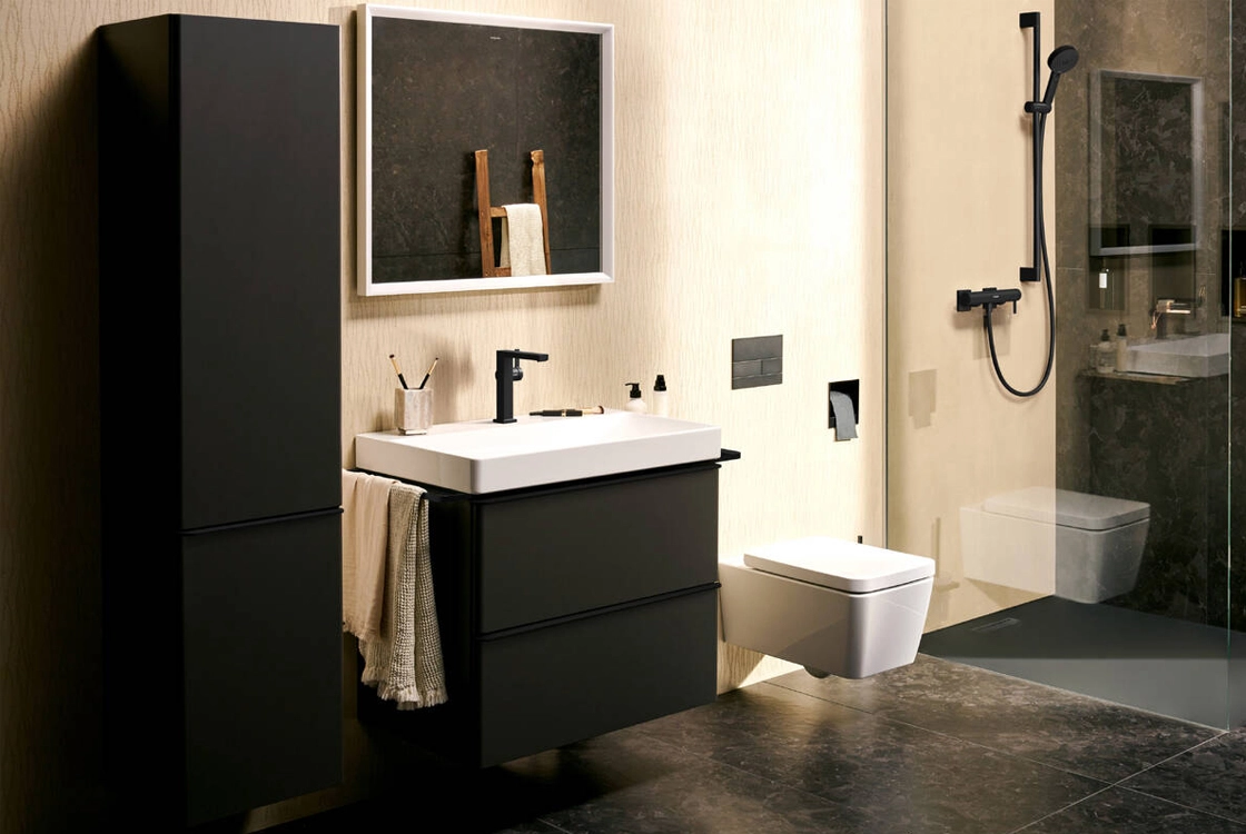 Ручний душ Hansgrohe PULSIFY (3 типа струменів PowderRain, IntenseRain, Massage) чорний матовий Фото - 1