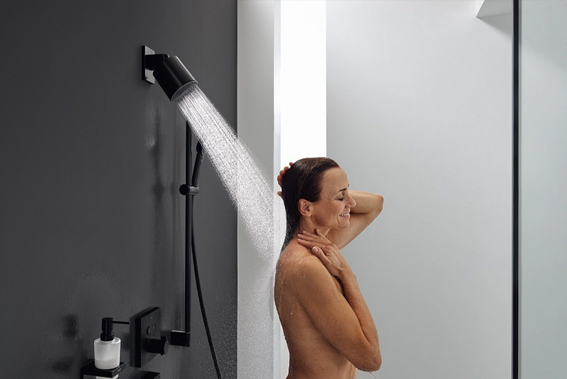 Верхний душ Hansgrohe PULSIFY, 105мм, 1 jet, Green, хром Фото - 3