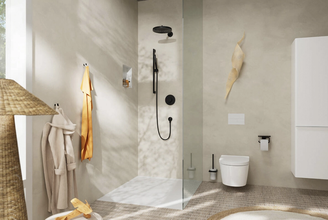 Верхний душ Hansgrohe PULSIFY, 1 режим, черный матовый Фото - 1