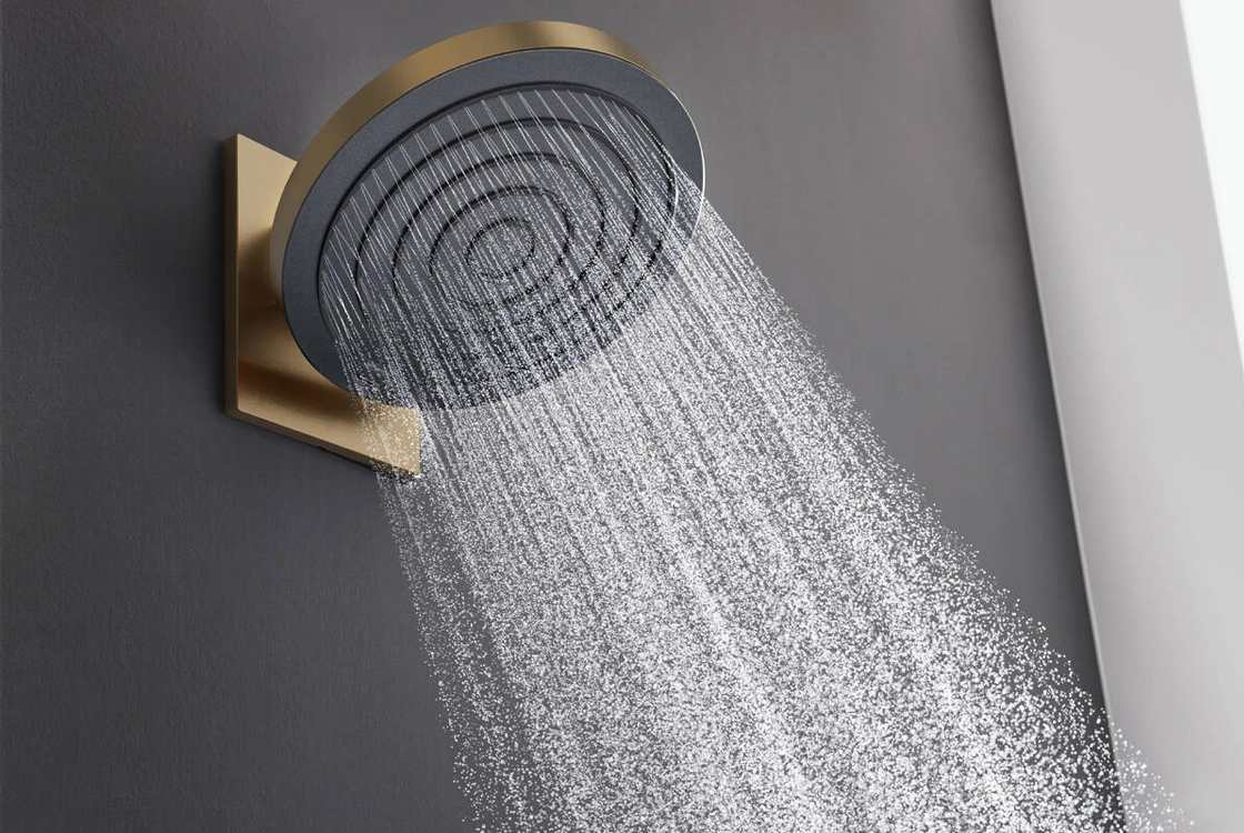 Держатель верхнего душа Hansgrohe PULSIFY, шлифованная бронза Фото - 1