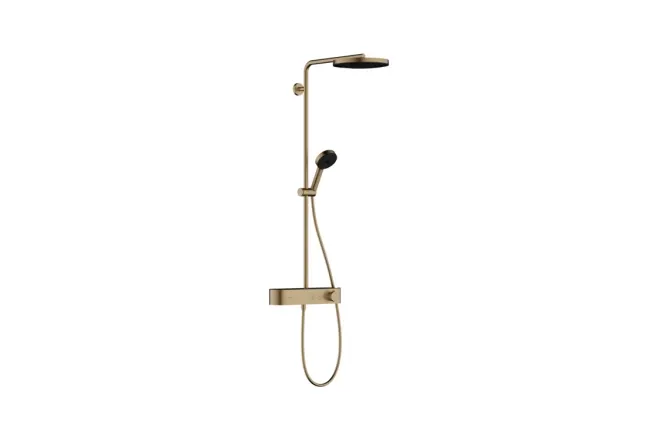 Душевая система 260 с термостатом Hansgrohe PULSIFY Showerpipe, шлифованная бронза