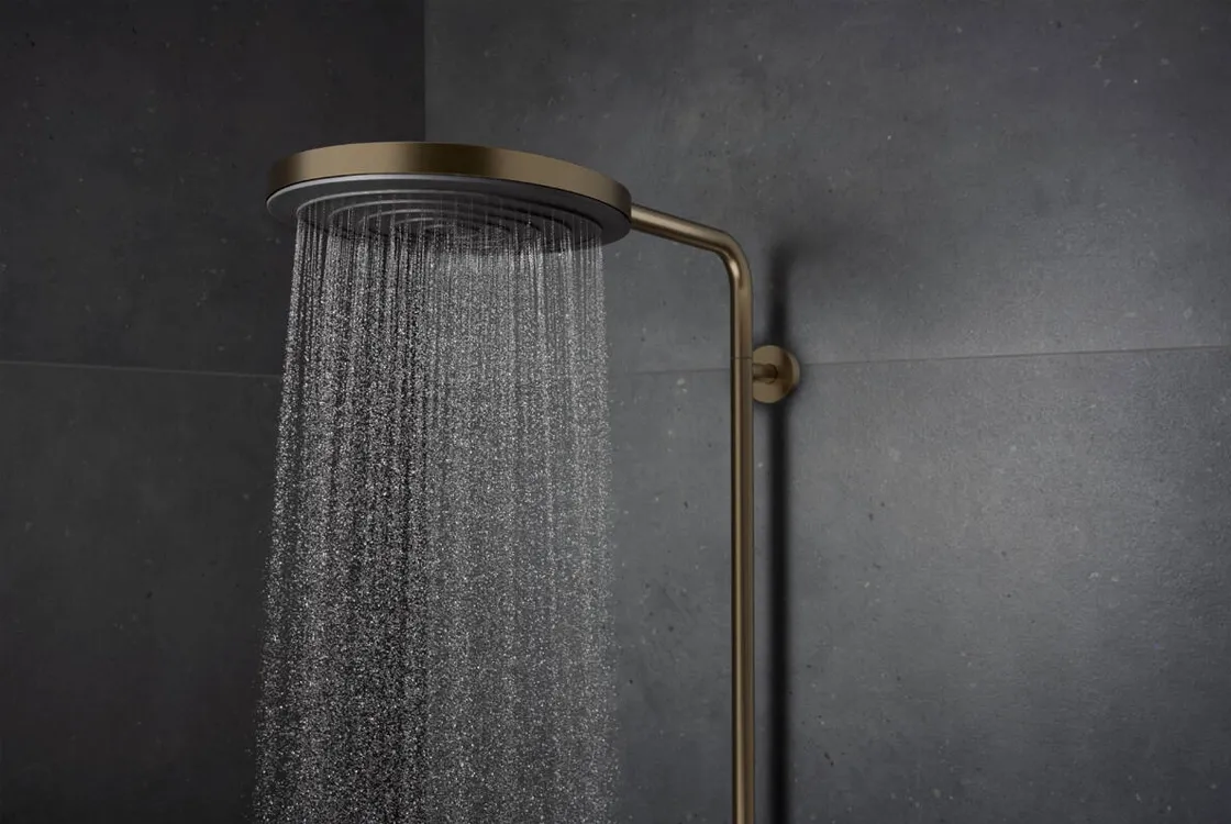 Душевая система 260 с термостатом Hansgrohe PULSIFY S PURO Showerpipe, шлифованная бронза Фото - 2