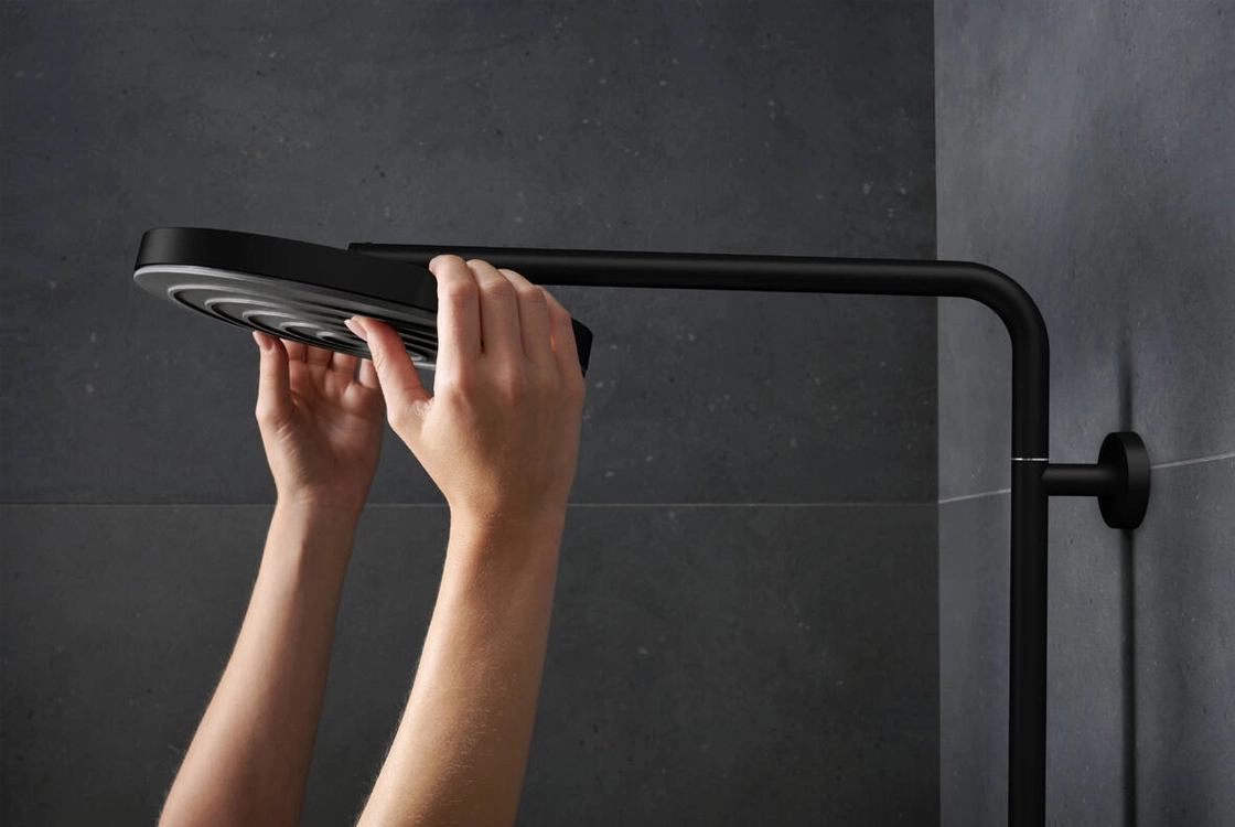 Душевая система 260 с термостатом Hansgrohe PULSIFY S PURO Showerpipe, черный матовый Фото - 4