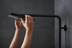 Душевая система 260 с термостатом Hansgrohe PULSIFY S PURO Showerpipe, черный матовый Фото - 4