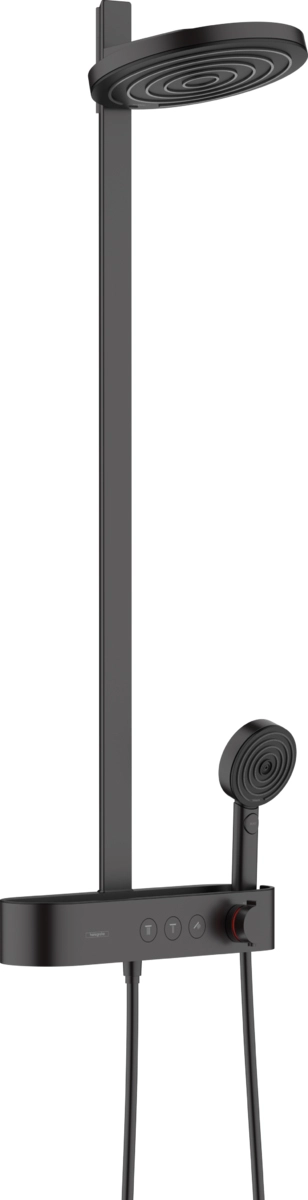 Душевая система 260 с термостатом Hansgrohe PULSIFY Showerpipe, черный матовый