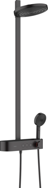 Душевая система 260 с термостатом Hansgrohe PULSIFY Showerpipe, черный матовый