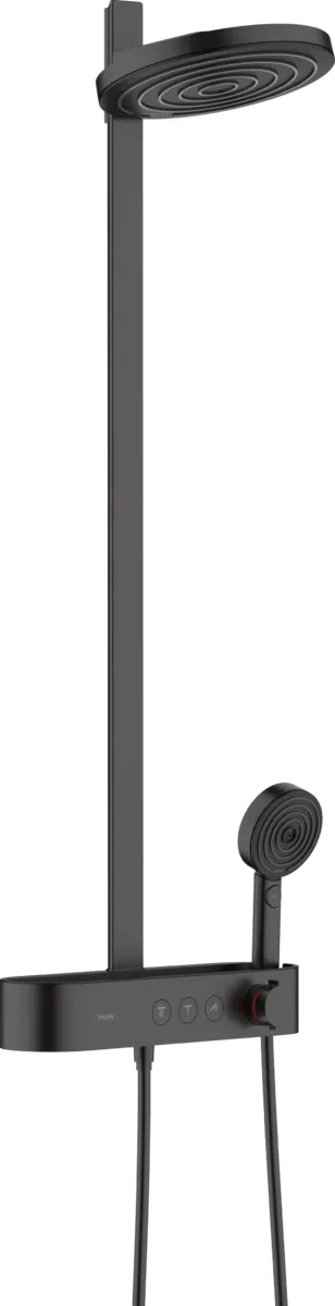 Душевая система 260 с термостатом Hansgrohe PULSIFY Showerpipe, черный матовый