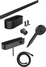 Душовий набір Hansgrohe WALLSTORIS 24250670, чорний