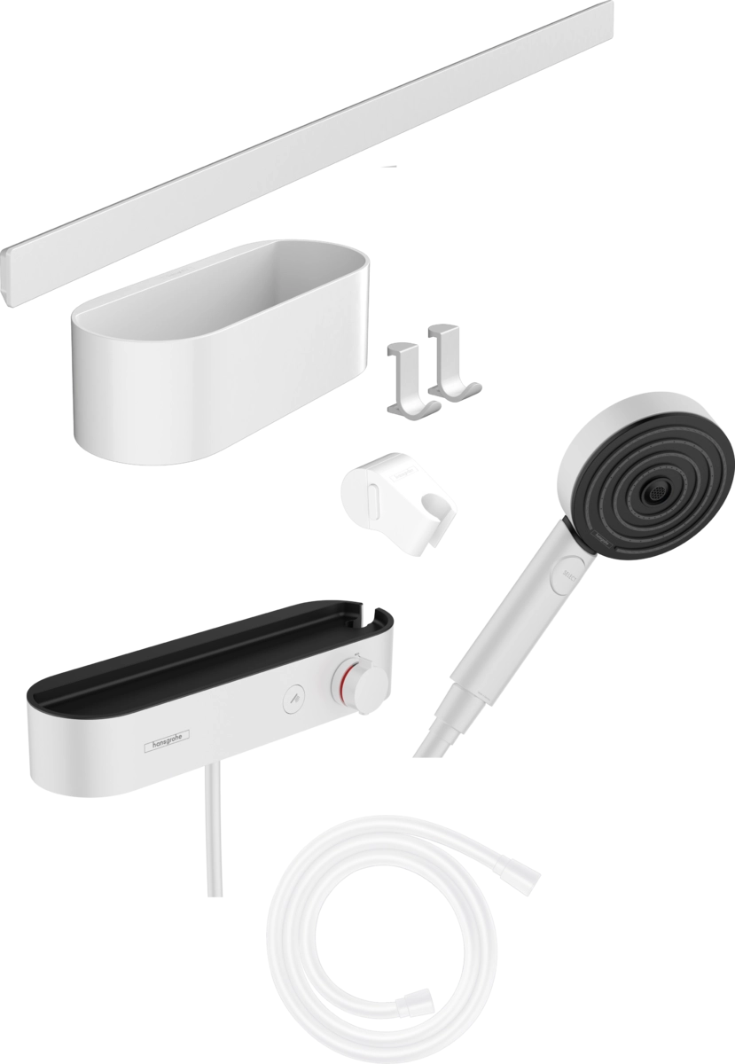 Душовий набір Hansgrohe WALLSTORIS 24250700, білий