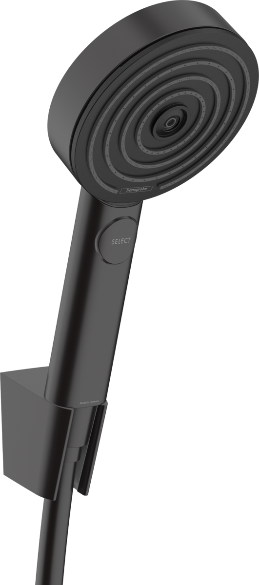 Душевой набор Hansgrohe PULSIFY SELECT (ручной душ -3р, держатель, шланг -125см), черный матовый