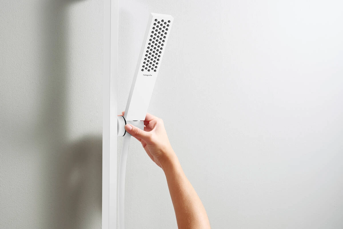 Ручной душ Hansgrohe PULSIFY E 1 режим, Ecosmart, белый матовый Фото - 4