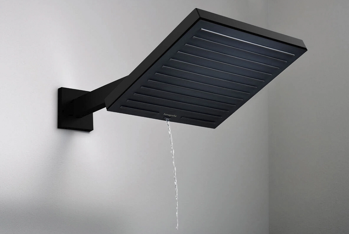 Тримач верхнього душу Hansgrohe  PULSIFY E, 39см, чорний матовий Фото - 1