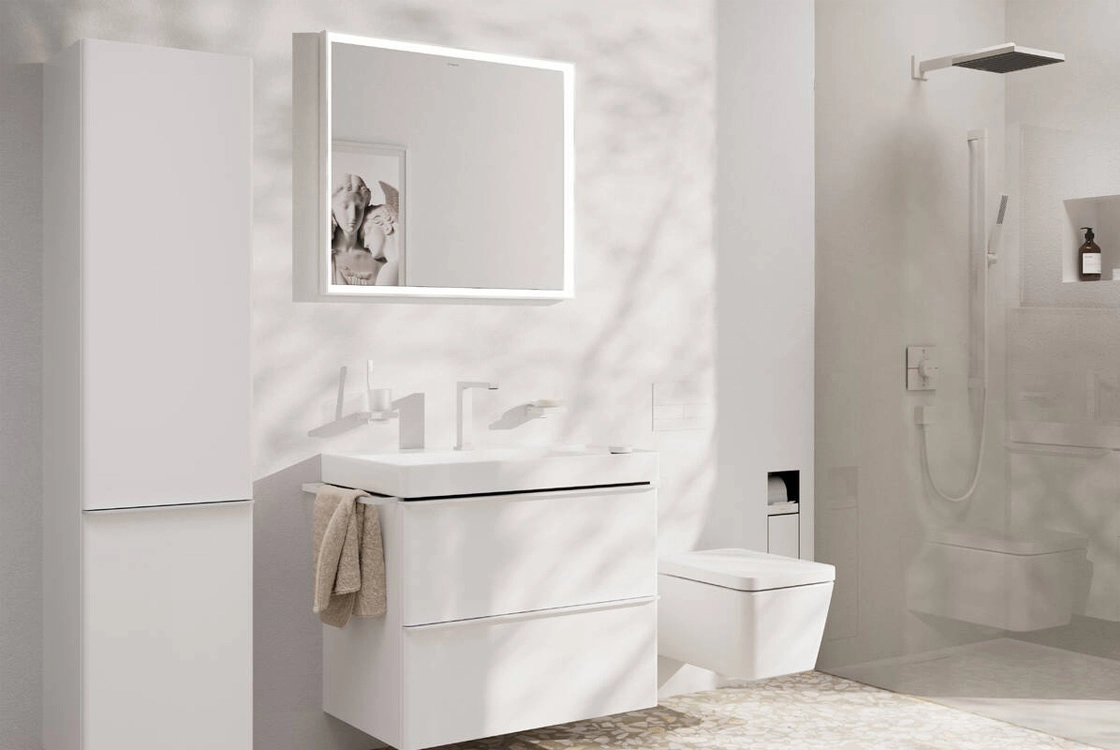 Тримач  верхнього душу Hansgrohe PULSIFY E, 39см, білий матовий Фото - 2