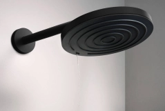 Тримач верхнього душу Hansgrohe 39см, чорний матовий Фото - 1