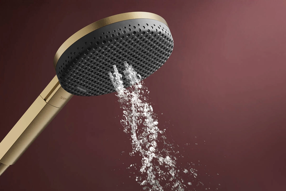 Ручной душ Hansgrohe RAINDANCE ALIVE SELECT S (3 типа струй RainAir, PowderRain, Massage), шлифованная бронза Фото - 2