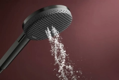 Ручний душ Hansgrohe RAINDANCE ALIVE SELECT S  (3 типа струи RainAir, PowderRain, Massage), шліфованний чорний хром Фото - 2