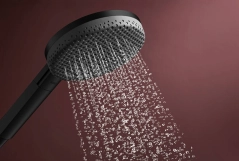 Ручний душ Hansgrohe RAINDANCE ALIVE SELECT S (3 типи струменів RainAir, PowderRain, Massage), чорний матовий Фото - 5