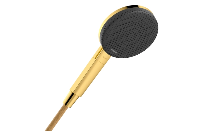 Ручний душ Hansgrohe RAINDANCE ALIVE SELECT S (3 типи струменів RainAir, PowderRain, Massage), полірованне золото