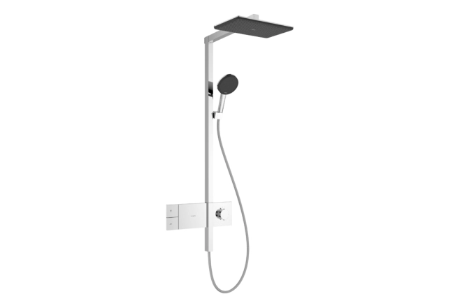 Душевая система Hansgrohe Raindance Alive Q 210/340 1jet с ShowerSelect Comfort, 24580000 хром