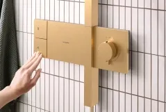 Душевая система Hansgrohe RAINDANCE ALIVE S Showerpipe 300, 1jet, с термостатом, шлифованная бронза Фото - 1