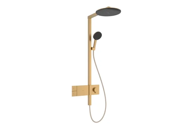 Душевая система Hansgrohe RAINDANCE ALIVE S Showerpipe 300, 1jet, с термостатом, шлифованная бронза