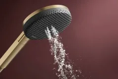 Душевой набор Hansgrohe RAINDANCE ALIVE SELECT S EcoSmart (ручной душ 3режима, шланг, держатель), шлифованная бронза Фото - 3