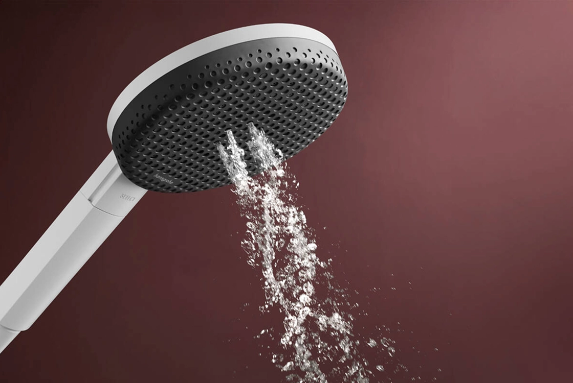 Душовий набір Hansgrohe RAINDANCE ALIVE SELECT S  EcoSmart (ручний душ 3режими, шланг, тримач), білий матовий Фото - 3