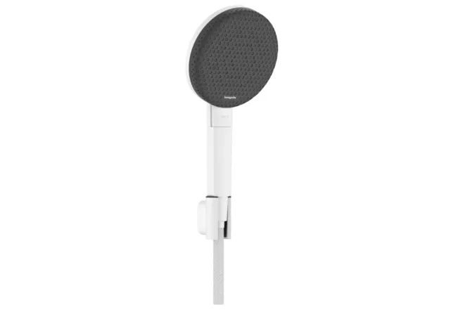 Душовий набір Hansgrohe RAINDANCE ALIVE SELECT S  EcoSmart (ручний душ 3режими, шланг, тримач), білий матовий
