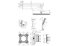 Душевая система Hansgrohe Raindance Alive Q 210/340 1jet, 24620000 хром Фото - 2