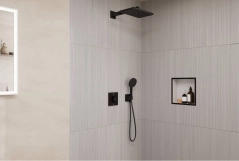 Душова система Hansgrohe Raindance Alive Q 210/340 1jet, 24620670 чорний матовий Фото - 1