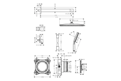 Душова система Hansgrohe Raindance Alive S 300 1jet, 24630000 хром Фото - 2