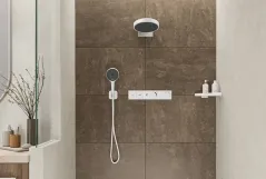 Верхний душ Hansgrohe Rainfinity 250, 1jet с настенным держателем, белый матовый Фото - 1