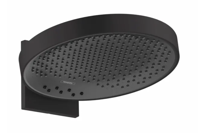 Верхний душ Hansgrohe Rainfinity 360 3jet с настенным держателем, матовый черный