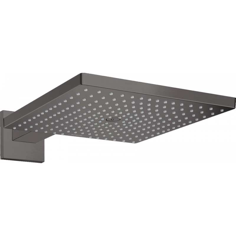 Верхній душ Hansgrohe Raindance E 300 Air 1jet, з тримачем 390 мм, шлiфований чорний хром