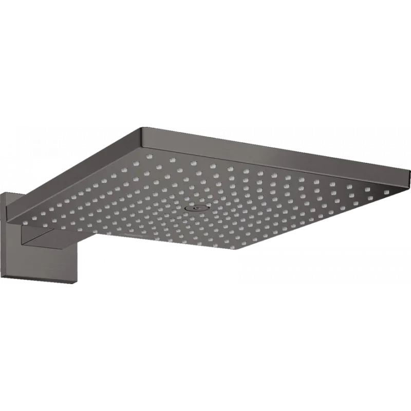 Верхний душ Hansgrohe Raindance E 300 Air 1jet, с держателем 390 мм, шлифованный черный хром