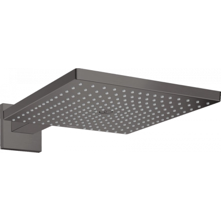 Верхній душ Hansgrohe Raindance E 300 Air 1jet, з тримачем 390 мм, шлiфований чорний хром