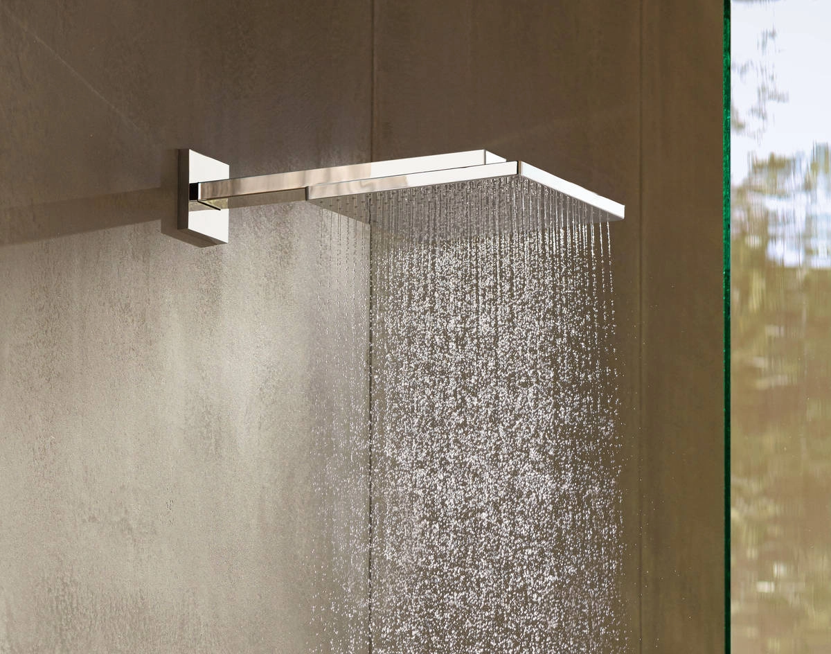 Верхний душ Hansgrohe Raindance E 300 1jet с держателем, матовый белый Фото - 3