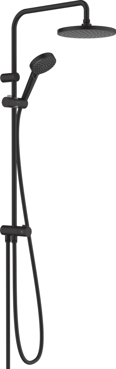 Душевая система Hansgrohe VERNIS BLEND Showerpipe Reno 220, черный матовый