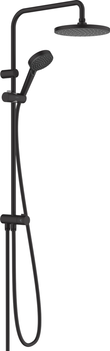 Душевая система Hansgrohe VERNIS BLEND Showerpipe Reno 220, черный матовый