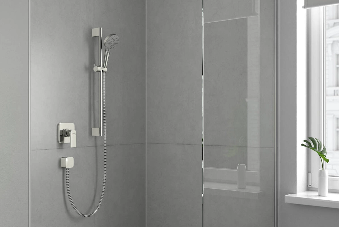Душевая система Hansgrohe VERNIS BLEND Vario EcoSmart, с душевой штангой Crometta 65см, хром Фото - 2