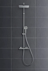 Душова  система Hansgrohe VERNIS  SHAPE  Showerpipe 230 з термостатом, 1jet,  чорний матовий Фото - 2