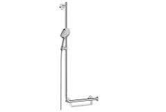 Набiр для душа Hansgrohe Raindance Select S 120 штанга розташована зліва (26324000)