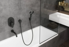 Ручной душ Hansgrohe VERNIS BLEND Vario, 2 режима, Eco Smart, черный матовый Фото - 1