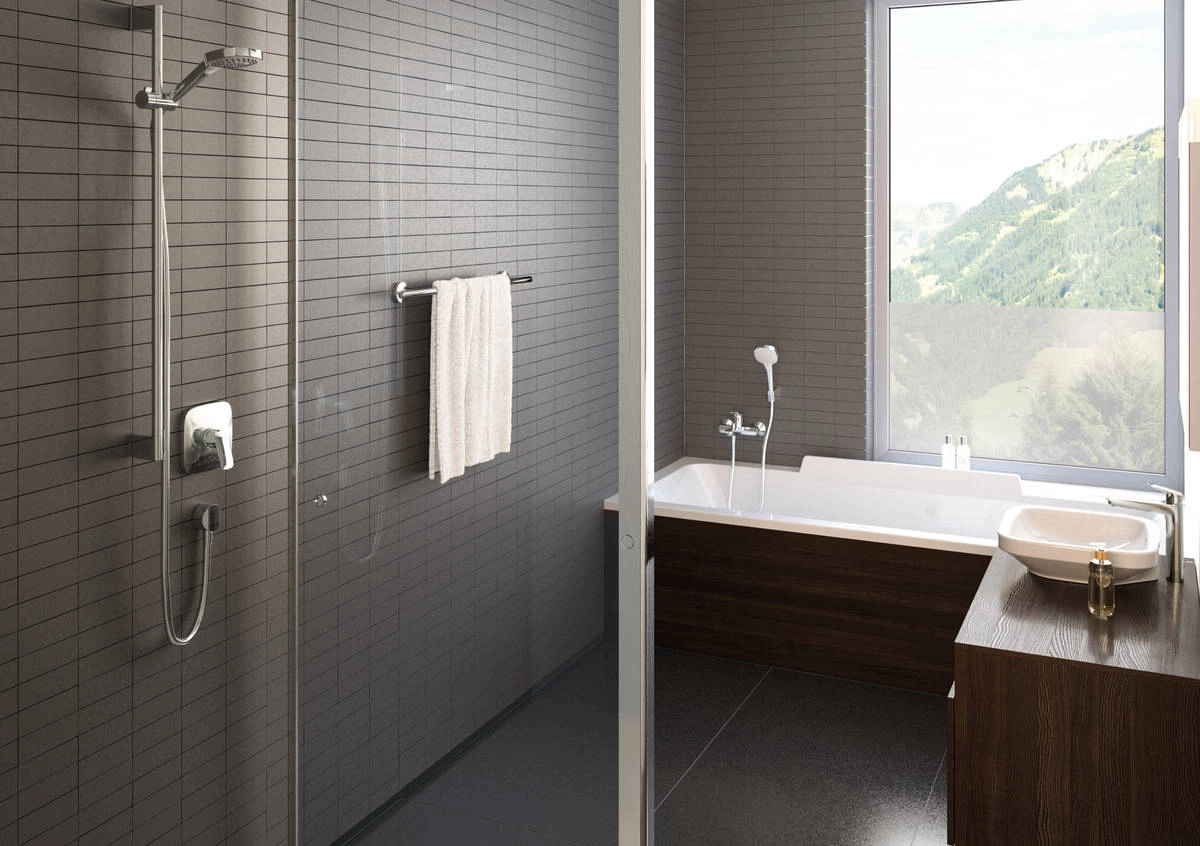 Душевой набор Hansgrohe Croma Select E 1jet Porter Set  Фото - 2