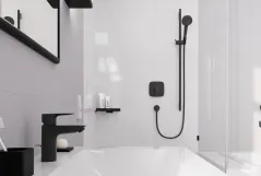 Душевой набор Hansgrohe VERNIS BLEND Vario, 2 режима, штанга 0,65м, шланг 1,6м, черный матовый Фото - 2