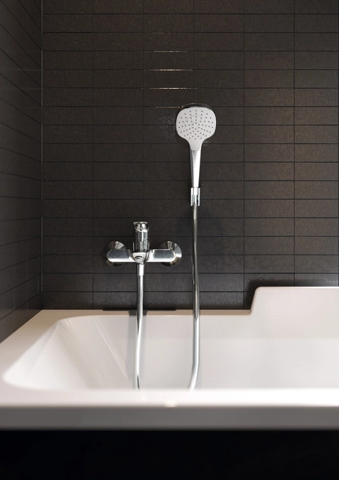 Душовий набір Hansgrohe Croma Select E з тримачем і душовим шлангом 26425400 білий/хром Фото - 1