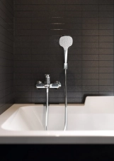 Душовий набір Hansgrohe Croma Select E з тримачем і душовим шлангом 26425400 білий/хром Фото - 1