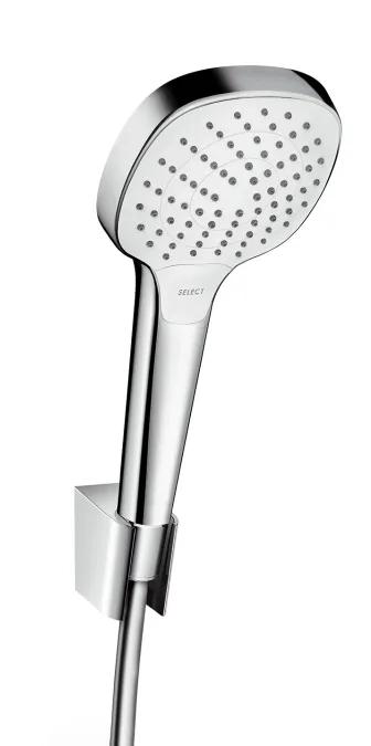 Душовий набір Hansgrohe Croma Select E з тримачем і душовим шлангом 26425400 білий/хром
