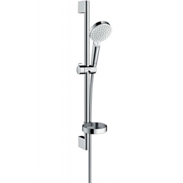 Душевий набір Hansgrohe Crometta Vario 0,65 м, з мильницею Casetta, білий/хром